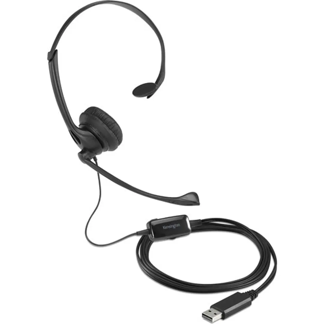 Audífono Kensington K80100WW Mono USB con Micrófono 2
