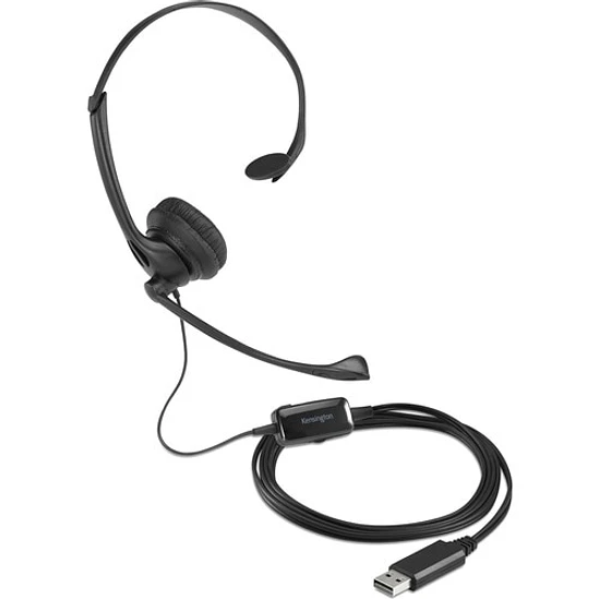 Audífono Kensington K80100WW Mono USB con Micrófono 2
