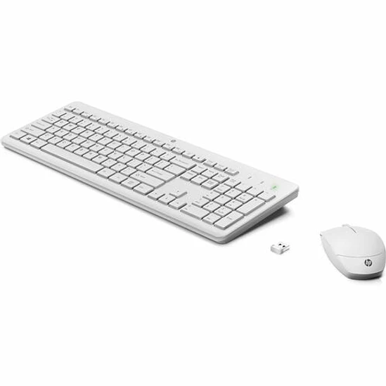 Teclado y Mouse HP 230 Inalámbrico Blanco RF USB 2