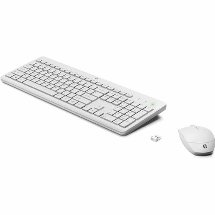 Teclado y Mouse HP 230 Inalámbrico Blanco RF USB 2