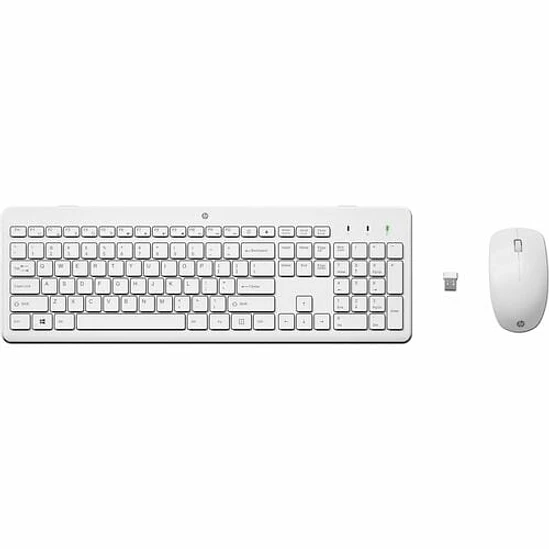 Teclado y Mouse HP 230 Inalámbrico Blanco RF USB 1