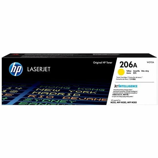 Cartucho de Tóner Original HP 206A Amarillo W2112A 1