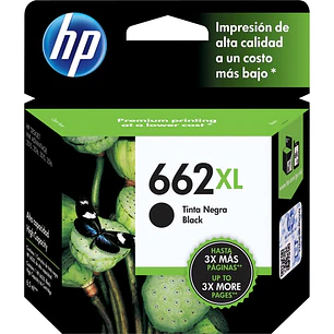 Cartucho de Tinta Original HP 662XL Negro CZ105AL