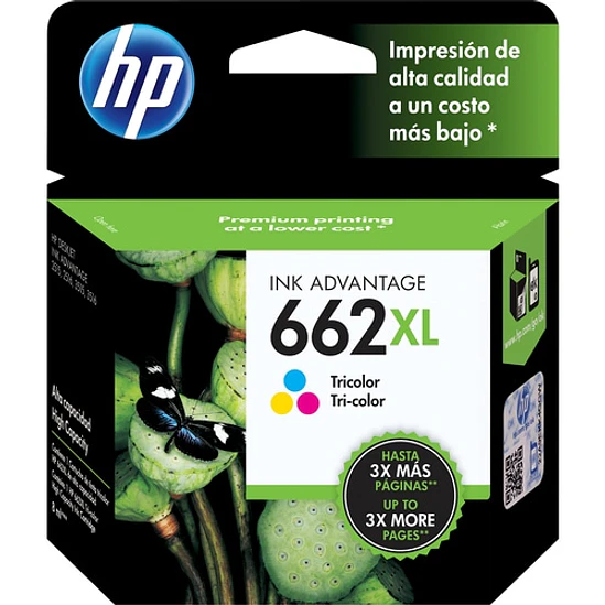 Cartucho de Tinta Original HP 662XL Tricolor CZ106AL 1