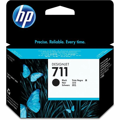 Cartucho de Tinta HP 711 Negro Original CZ133A 80 ml