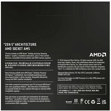 Procesador AMD Ryzen 5 9600X AM5 6 Núcleos 12 Hilos 5.4GHz 3