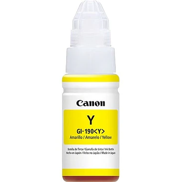 Botella de Tinta Canon GI-190 Y Amarillo Original 1