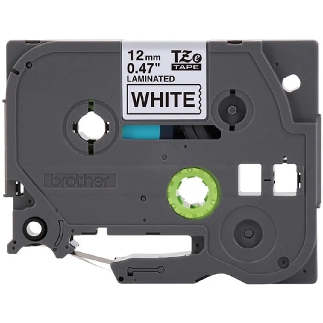Cinta para Etiquetas Brother TZe-231 Blanca Laminada 12mm 2