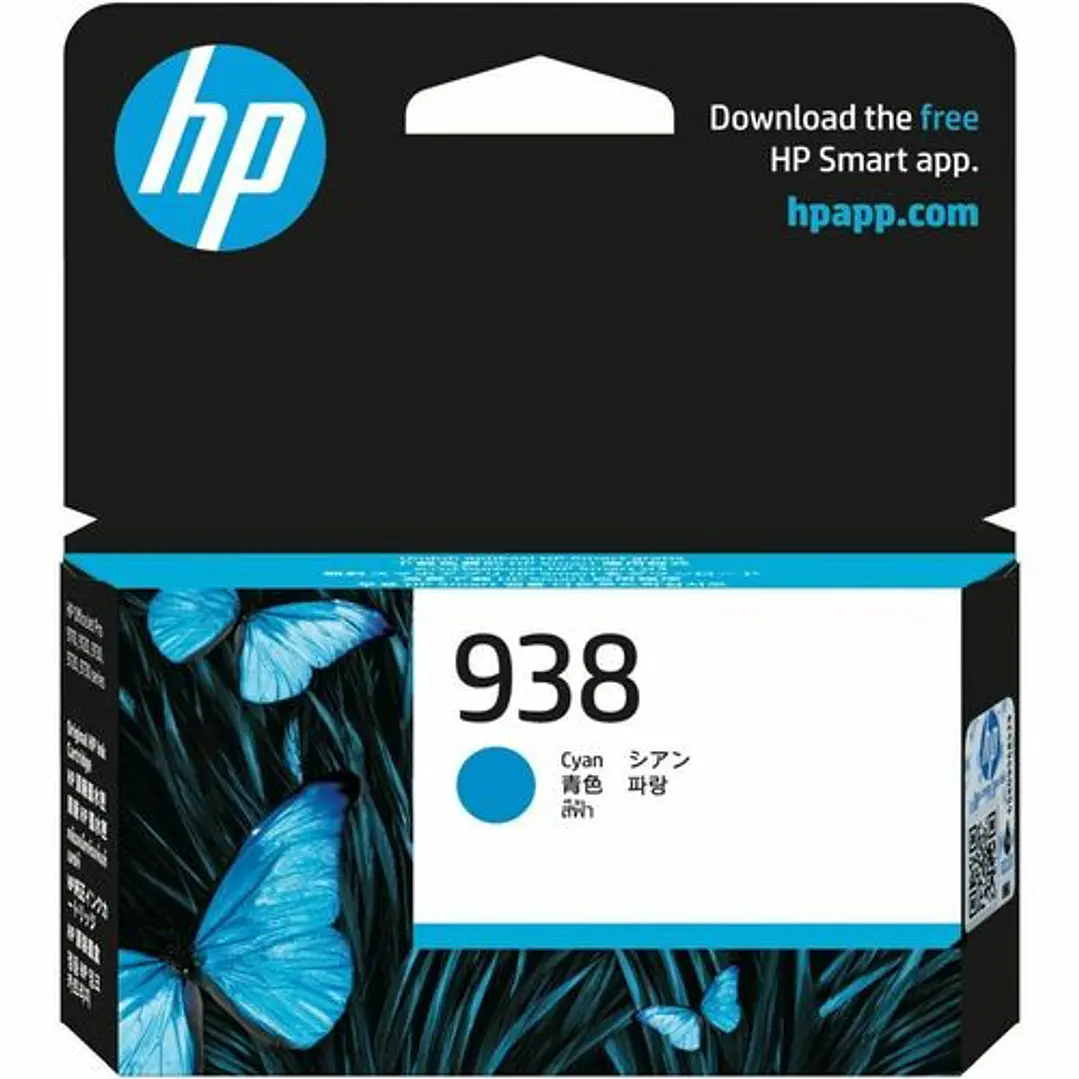 Cartucho de Tinta HP 938 Cian Original Rendimiento Estándar 1