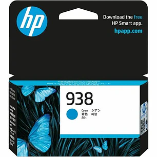 Cartucho de Tinta HP 938 Cian Original Rendimiento Estándar