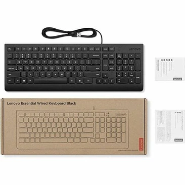 Teclado Lenovo Essential USB Español Latinoamericano Negro 3