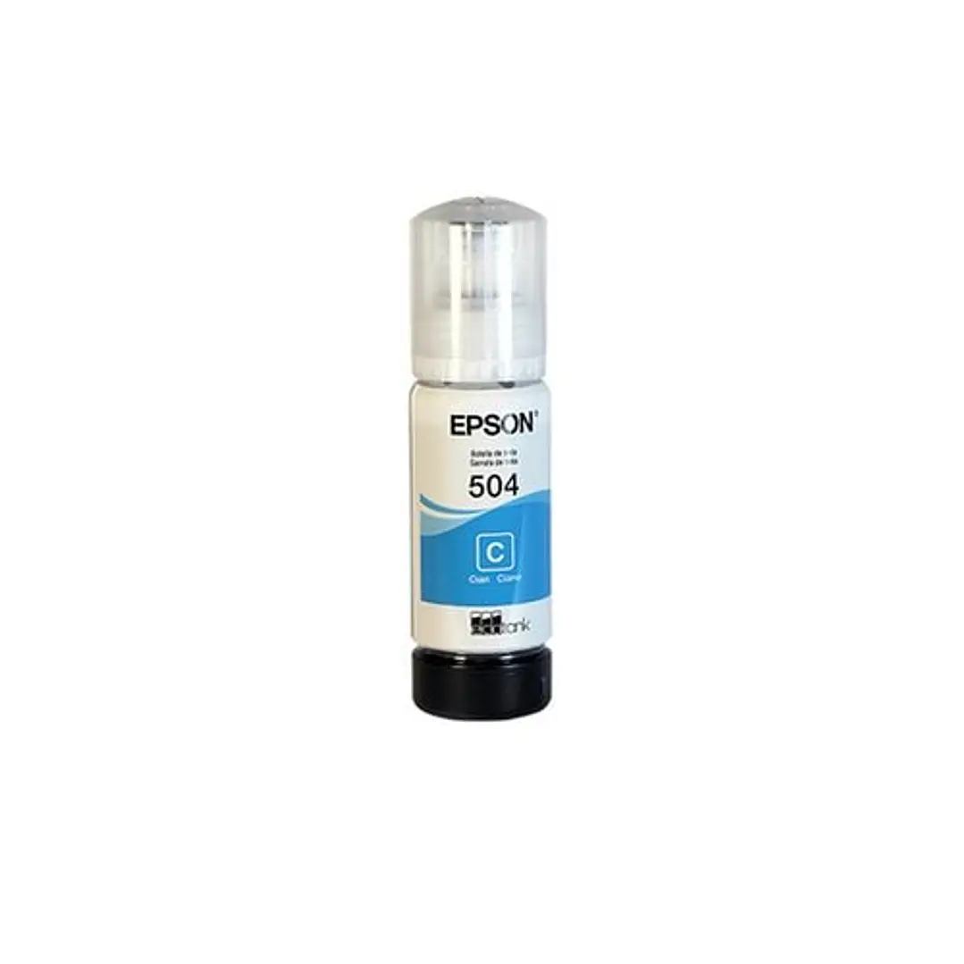 Botella de Tinta Epson T504220-AL Cian Original 70 mL 1