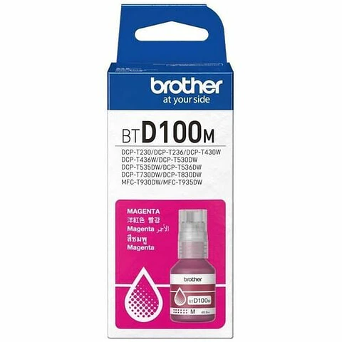 Botella de Recarga de Tinta Brother BTD100M Magenta Original 48,8 mL