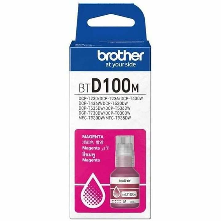 Botella de Recarga de Tinta Brother BTD100M Magenta Original 48,8 mL 1