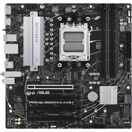 Placa Madre ASUS Prime B650M-A AX6 II AM5 DDR5 Micro ATX WiFi 6 Bluetooth 5.3 2