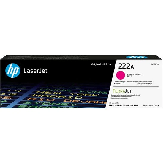 Cartucho de Tóner HP 222A Magenta Original W2223A 1