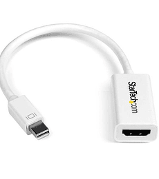 Conversor de Video Mini DisplayPort a HDMI con Audio # Adaptador Activo MDP 1.2 para MacBook Pro # 4K 30Hz - Blanco