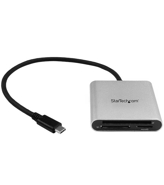 Lector Grabador USB 3.0 de Tarjetas de Memoria SD Micro SD CompactFlash - Adaptador USB-C a Tarjetas Flash CF
