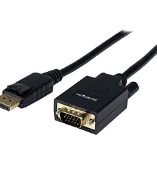 Cable Conversor de 1.8m Adaptador de Video DisplayPort DP a VGA - Convertidor 1080p