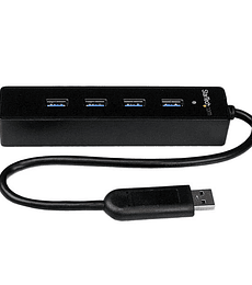 Adaptador Concentrador Hub USB 3.0 Super Speed 4 Puertos Salidas Portátil para notebook computador - Negro