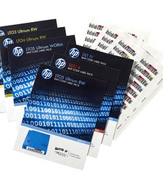 HP LTO6 Ultrium RW Bar Code Label Pack (100's Pre-Printed + 10's Cleaning)