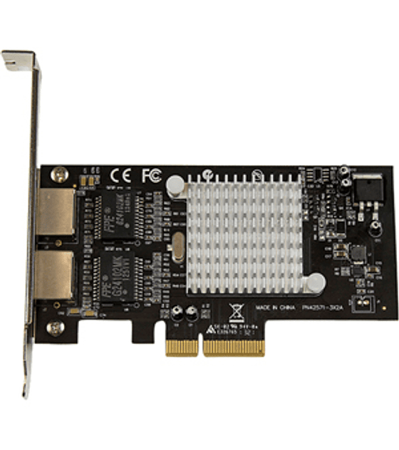 Tarjeta Adaptador de Red PCI Express PCI-E Gigabit Ethernet con 2 Puertos RJ45 de 1Gbps y Chipset Intel i350
