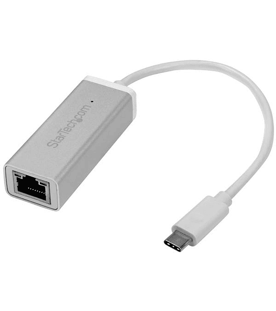 Adaptador de Red Gigabit USB-C - USB 3.1 Gen 1 (5 Gbps) - Plateado