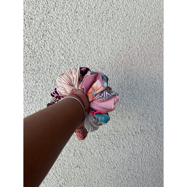 Scrunchie mediano patchwork 