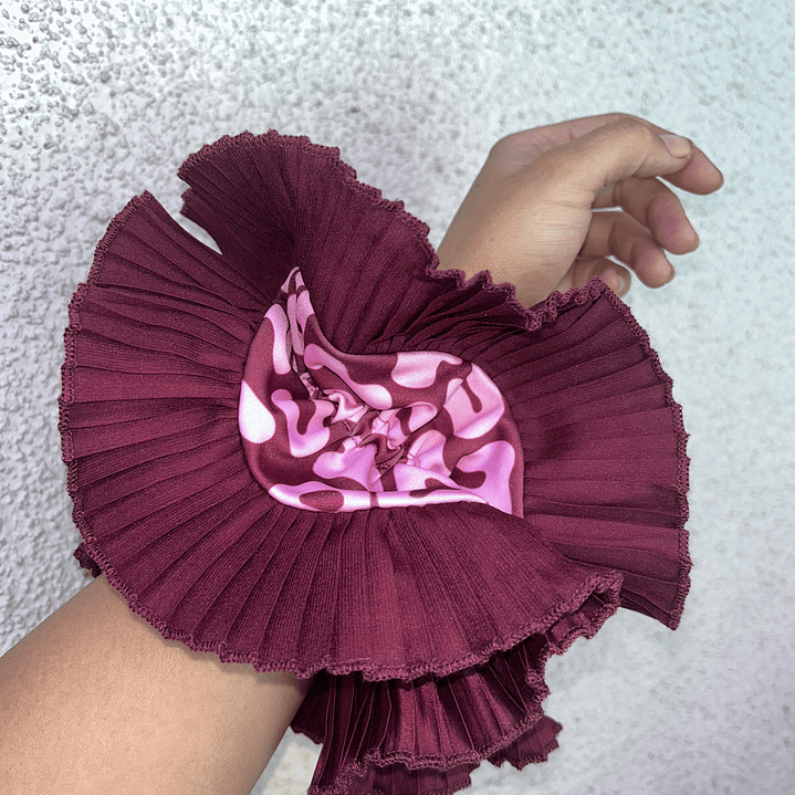 Emilia plus animal print burdeo  1