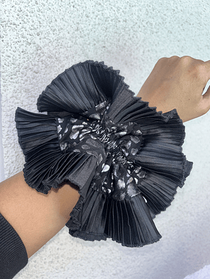 Emilia plus animal print negro plata 