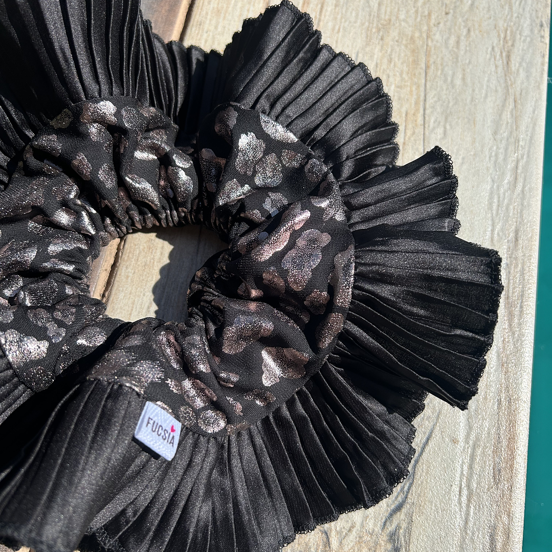 Emilia plus animal print negro plata  4