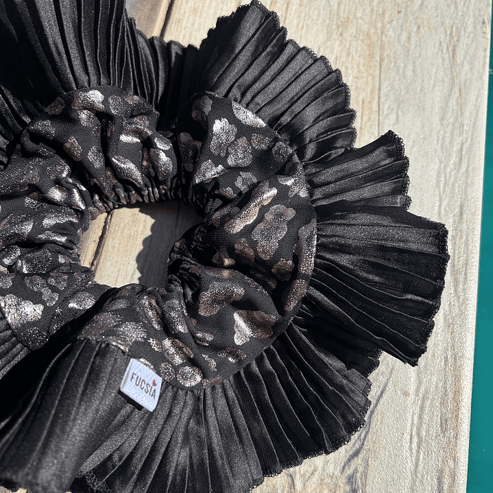 Emilia plus animal print negro plata  4