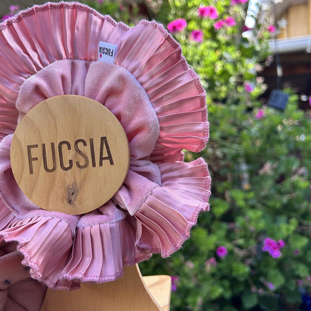 Josefina mini palo rosa terciopelo 1