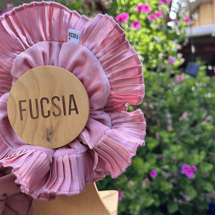 Josefina mini palo rosa terciopelo 1