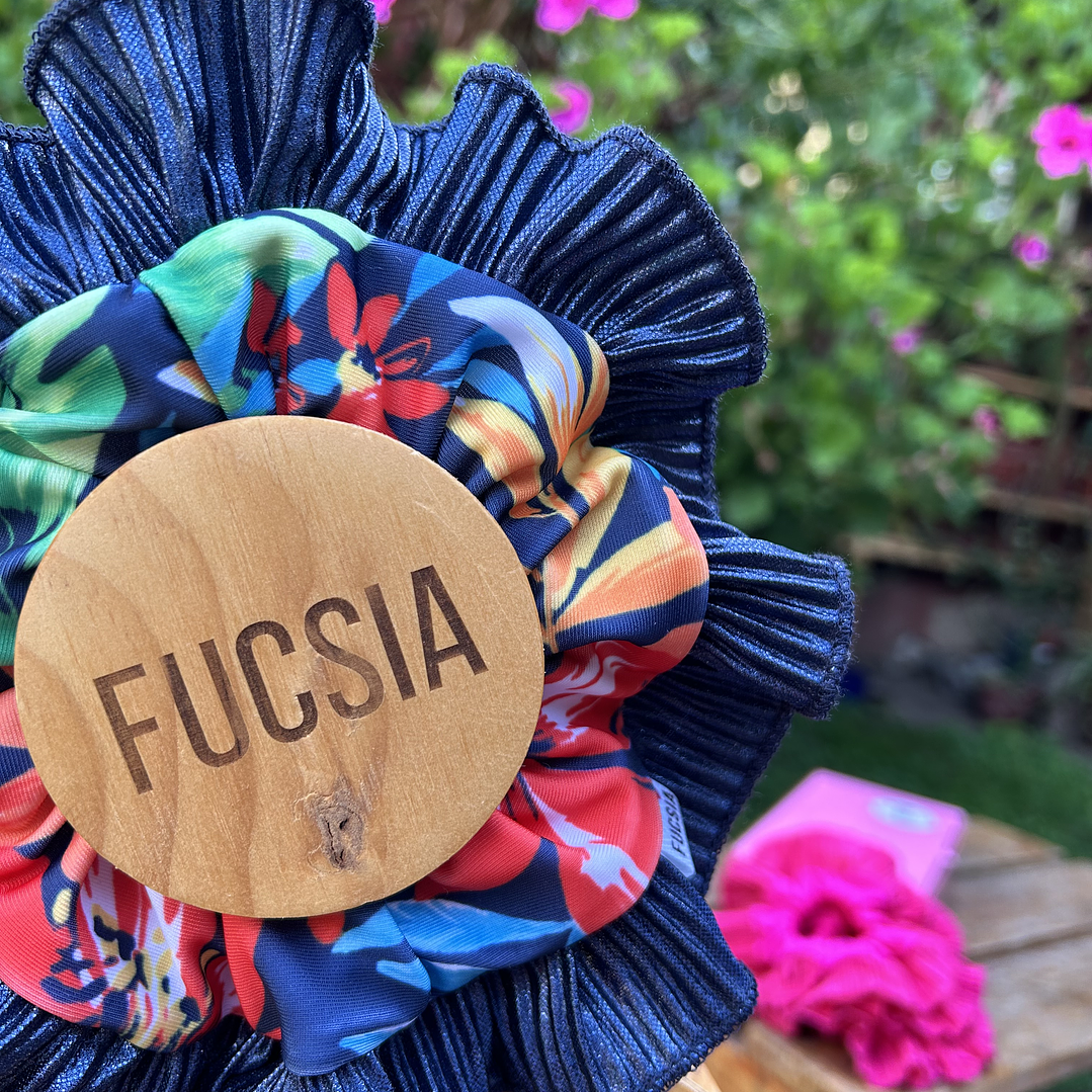 Josefina mini Flores azul marino  2