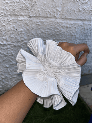 Emilia mini plisado crema 