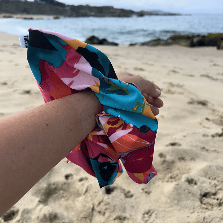 Scrunchie cuadrado diseño  1