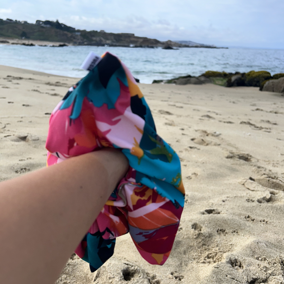 Scrunchie cuadrado diseño  2