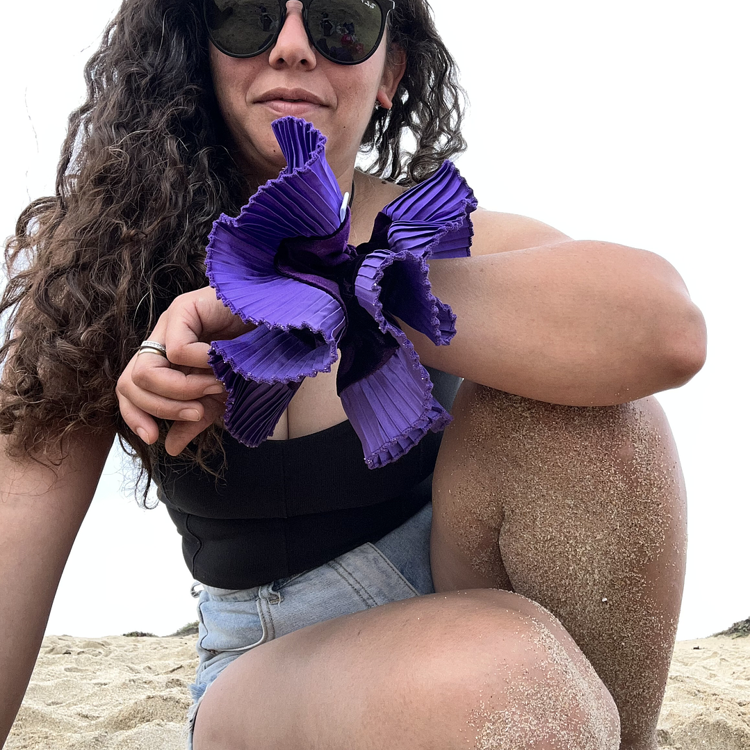 Emilia plus morada terciopelo 1