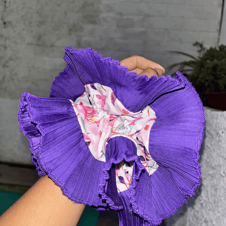 Emilia plus morada flores  3