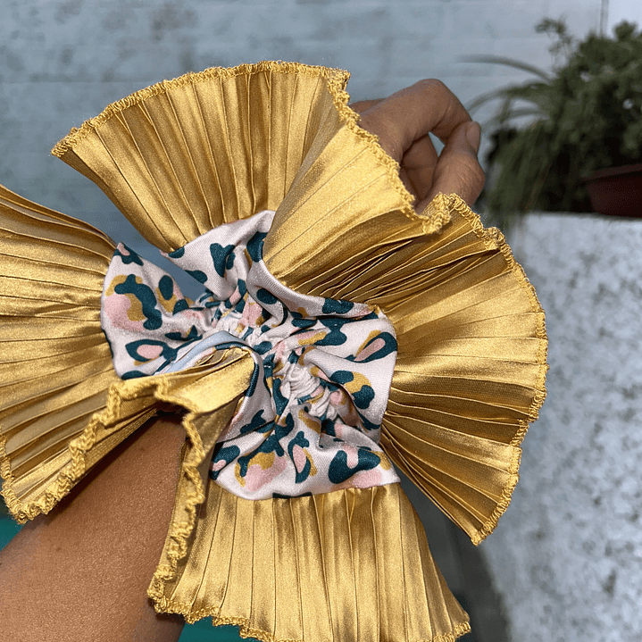 Emilia plus animal print mostaza  2