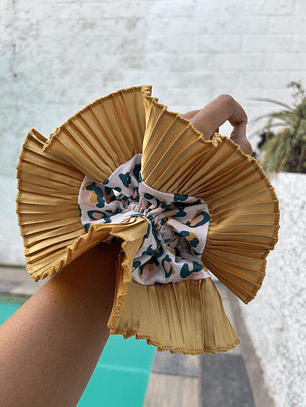 Emilia plus animal print mostaza 