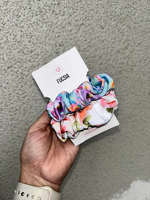 Pack 2 Mini scrunchies 
