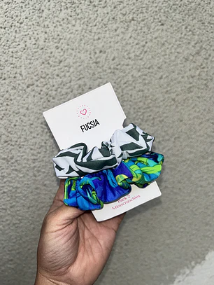 Pack 2 mini scrunchies 