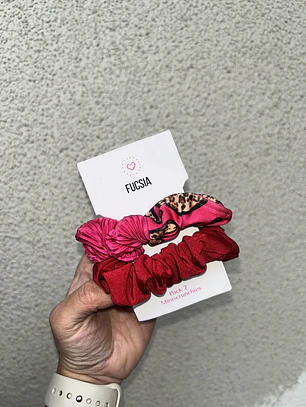 Pack 2 mini scrunchies