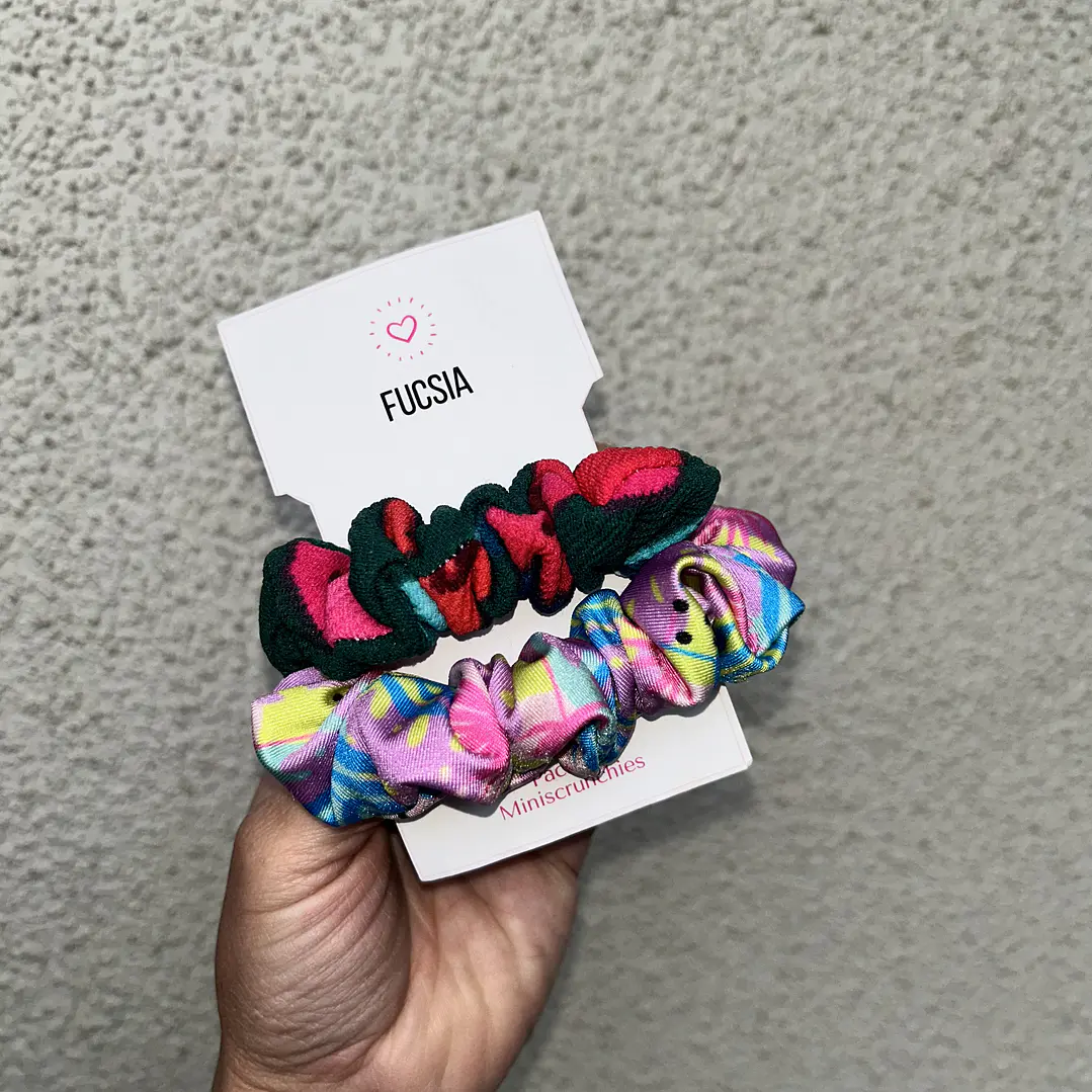 Pack 2 mini scrunchies  1