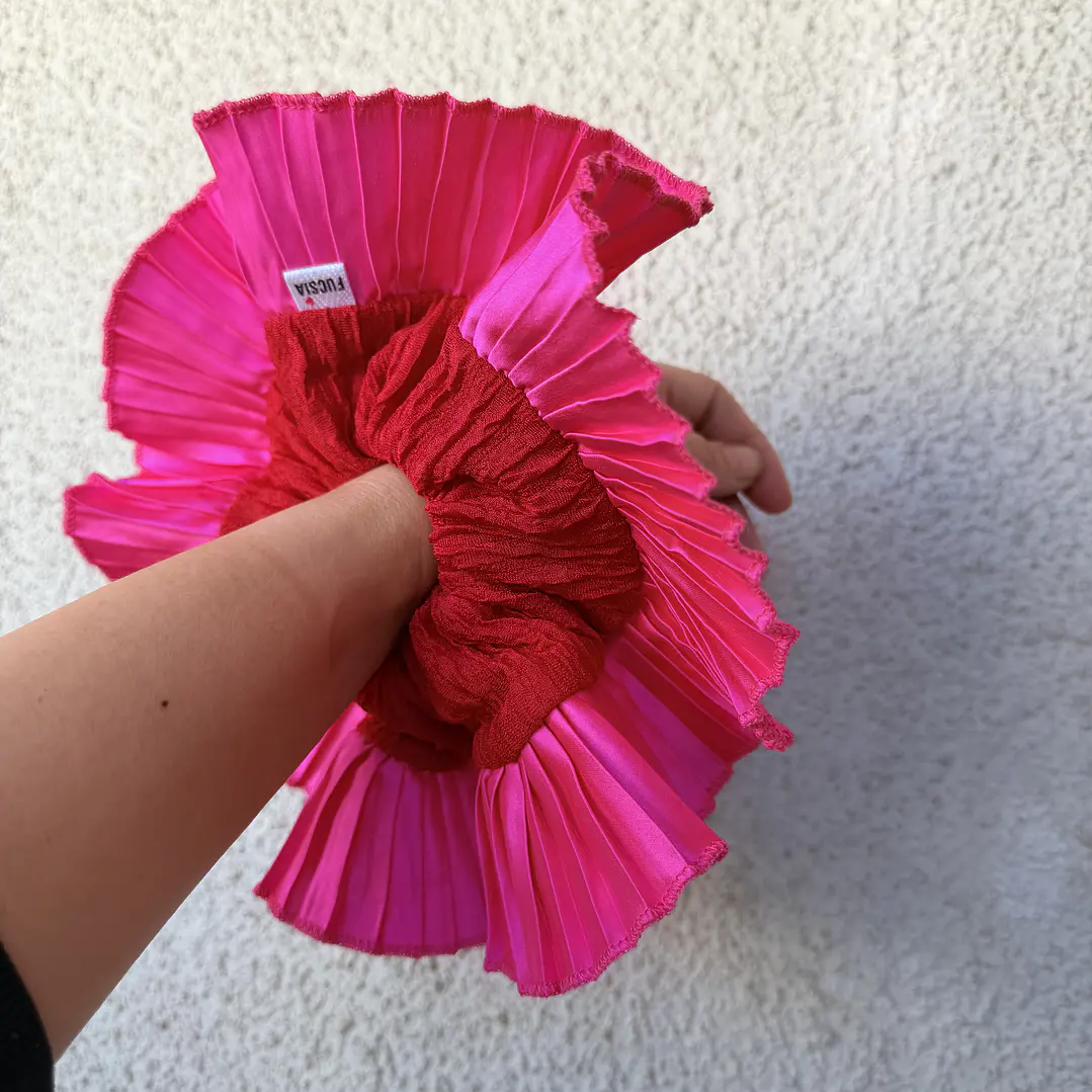 Rumba Josefina roja textura - fucsia  1