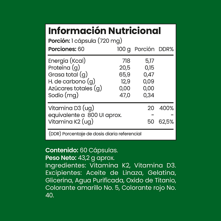 Vitamina K2 + D3 Softgel 2