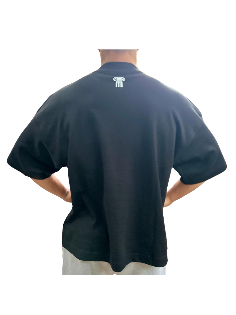 Polera Heavyweight Oversize Negra Streetwear – Fuerza Bruta Essentials 2