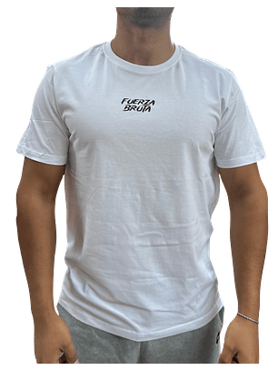 Polera Blanca Regular Fit – Fuerza Bruta Essentials